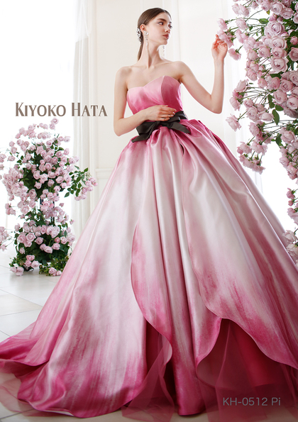チューリップドレス キヨコハタ ピンク KH0512 - カラードレス